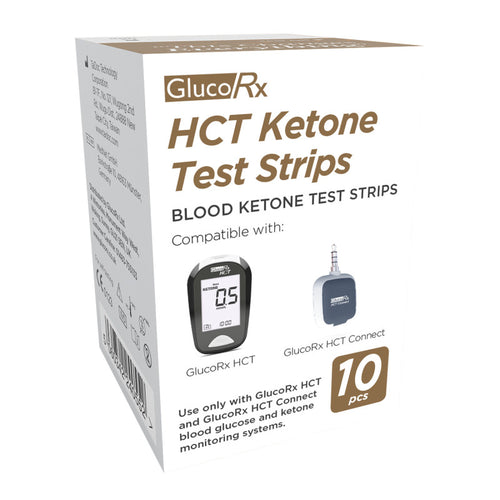 GlucoRx HCT Ketone Strips Pack of 10