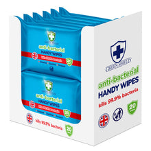 Load image into Gallery viewer, Green Shield Anti Bacterial Handy Wipes