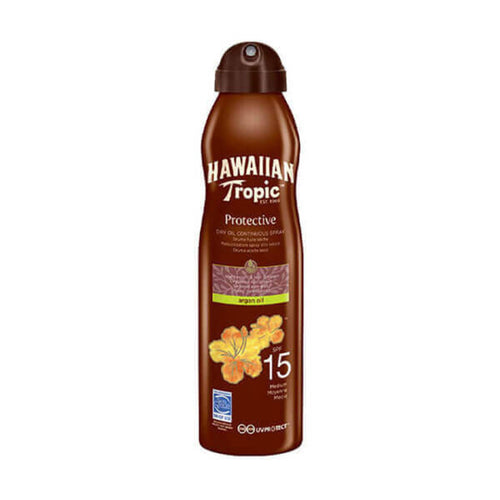 Hawaiian Tropic Protective Dry Spray Argan Oil SPF15 177ml