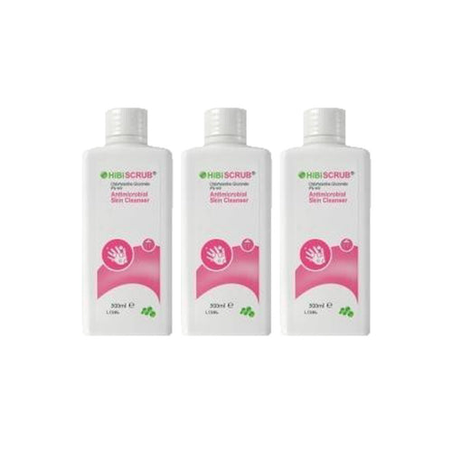 HiBiScrub Antibacterial Skin Cleanser Triple Pack