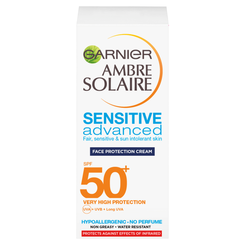 Garnier Ambre Solaire Sensitive Face and Neck Sun Cream SPF50+