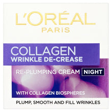 Load image into Gallery viewer, L&#39;Oreal Paris Collagen Wrinkle De-Crease Night Cream