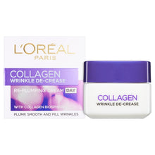 Load image into Gallery viewer, L&#39;Oreal Paris Collagen Wrinkle De-Crease Day Cream