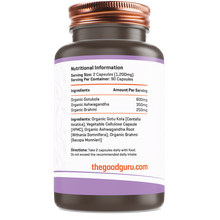 Load image into Gallery viewer, The Good Guru Organic MemoryKare- 90 Vegan Capsules