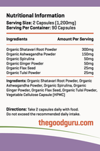 Load image into Gallery viewer, The Good Guru Organic MenoKare Original - 90 Capsules