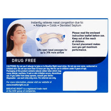 Load image into Gallery viewer, Breathe Right Nasal Strips Original Small/Medium Triple Pack