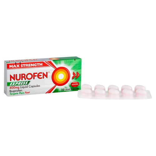 Nurofen Express Ibuprofen 400mg Liquid Caps