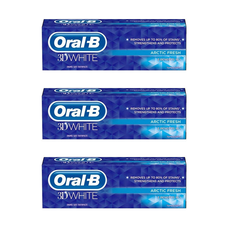 Oral-B 3D White Arctic Fresh Toothpaste Triple Pack