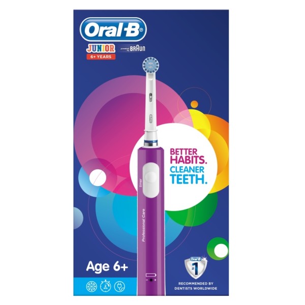 Oral B Kids Junior Purple Electric Toothbrush