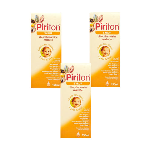 Piriton Hayfever & Allergy Relief Syrup for Children Triple Pack