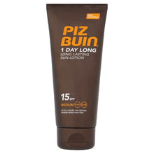 Load image into Gallery viewer, Piz Buin 1 Day Long Lotion SPF 15 100ml