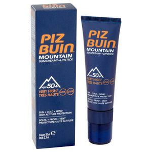 Piz Buin SPF50+ Mountain Range Lipstick & Suncream