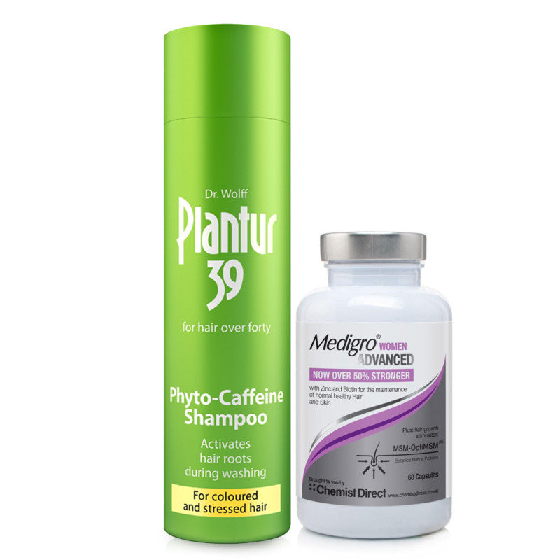 Plantur 39 Shampoo For Coloured Hair & Medigro Advanced for Women