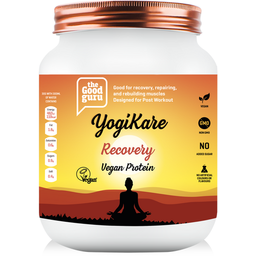 The Good Guru YogiKare Recovery Vegan Protein Vanilla Flavour - 500g