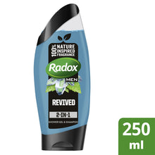 Load image into Gallery viewer, Radox Men 2 in 1 Shower Gel and Shampoo Revived