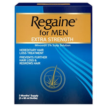 Load image into Gallery viewer, Regaine For Men Extra Strength Solution - 3 Month Supply