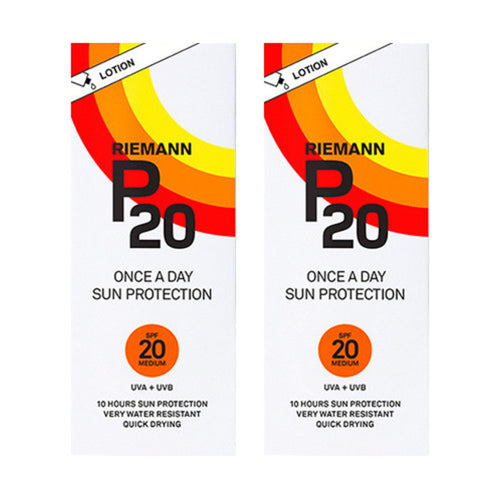 Riemann P20 Once A Day Sun Filter Lotion SPF20 Twin Pack