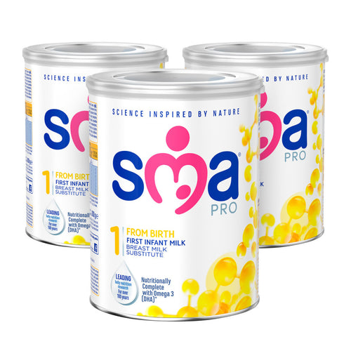 SMA PRO First Infant Milk From Birth Triple Pack