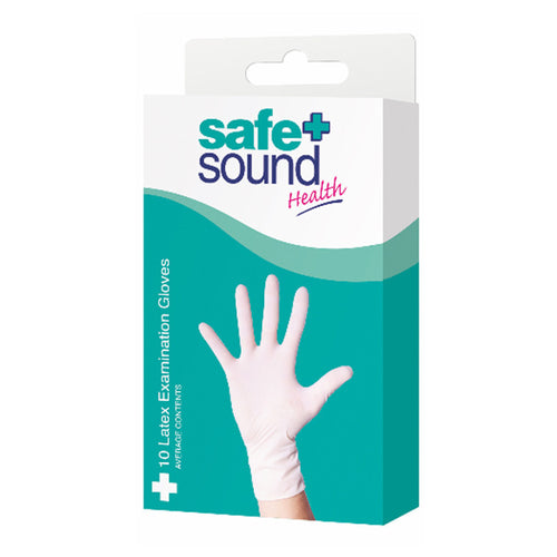 Safe & Sound 10 Latex Examination Gloves