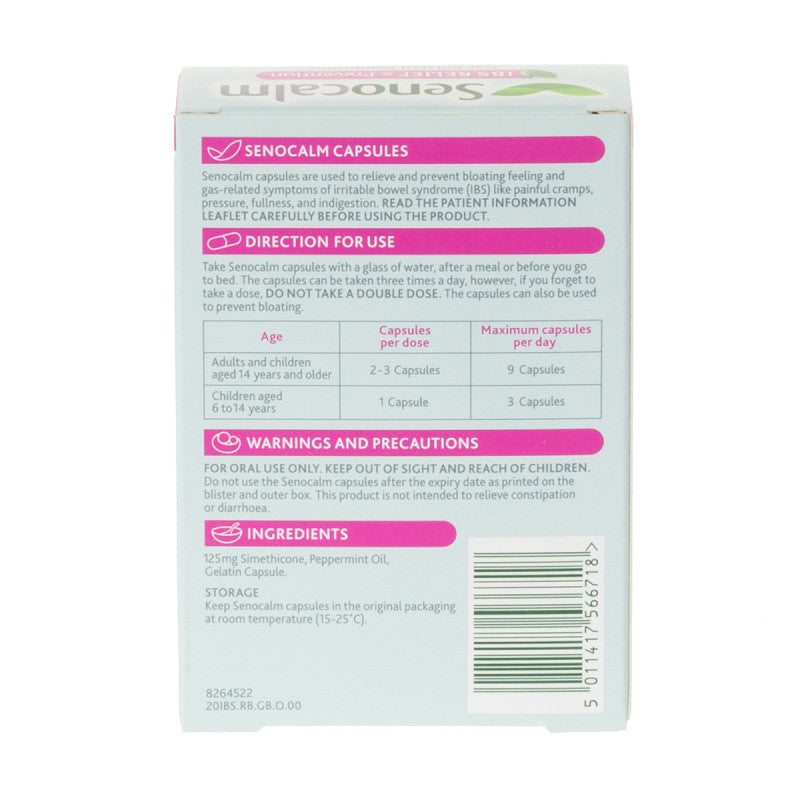 Senocalm IBS and Prevention capsules – Xtreme Pharmacy