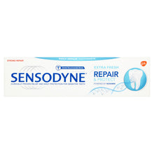 Load image into Gallery viewer, Sensodyne Sensitive Toothpaste Repair &amp; Protect Extra Fresh