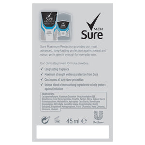 Sure For Men Antiperspirant Cream Stick Max Pro Clean Scent