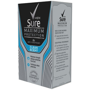 Sure For Men Antiperspirant Cream Stick Max Pro Clean Scent