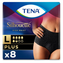 Load image into Gallery viewer, TENA Silhouette Plus Noir Incontinence Pants Large