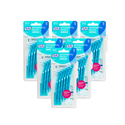 TePe Angle Interdental Brush Blue 6 Pack