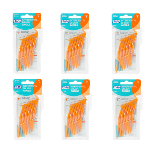 TePe Angle Interdental Brush Orange 6 Pack