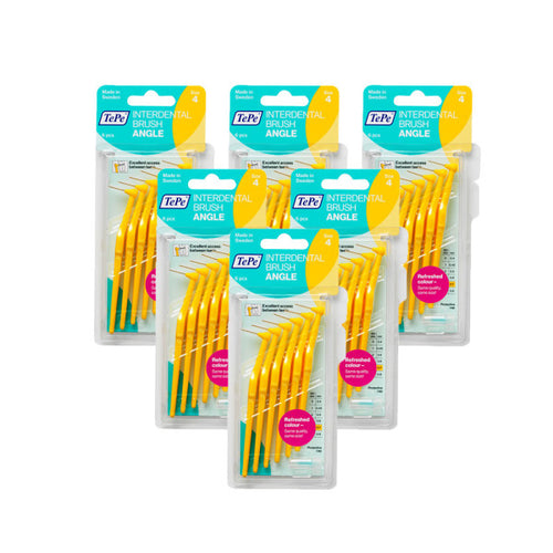 TePe Angle Interdental Brush Yellow 6 Pack