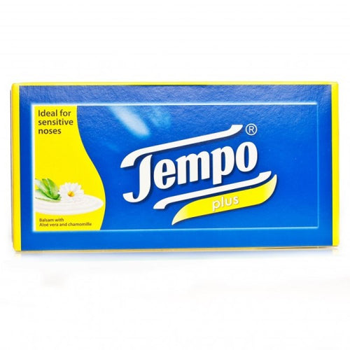 Tempo Plus Aloe & Camomile Tissues - 12 Pack