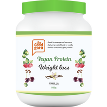 Load image into Gallery viewer, The Good Guru Vegan Protein Weight Loss Vanilla Flavour - 500g