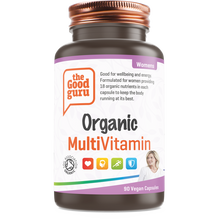 Load image into Gallery viewer, The Good Guru Organic MultiVitamin For Women - 90 Vegan Capsules