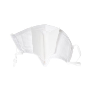 Washable White Face Covering Medium Size