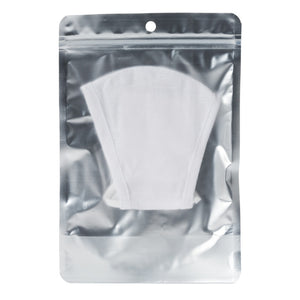 Washable White Face Covering Medium Size