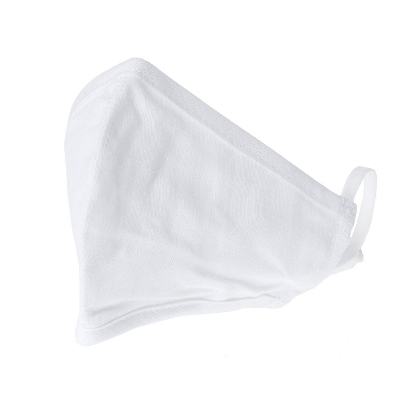 Washable White Face Covering Medium Size