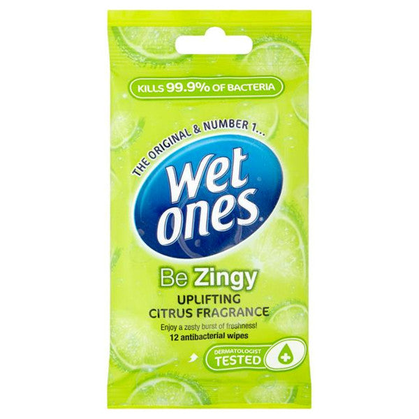 Wet Ones Be Zingy Antibacterial Wipes