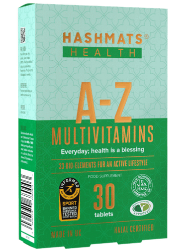 Hashmats Healthcare A-Z Multivitamins 30 with 33 Bio-elements - 30 Tablets
