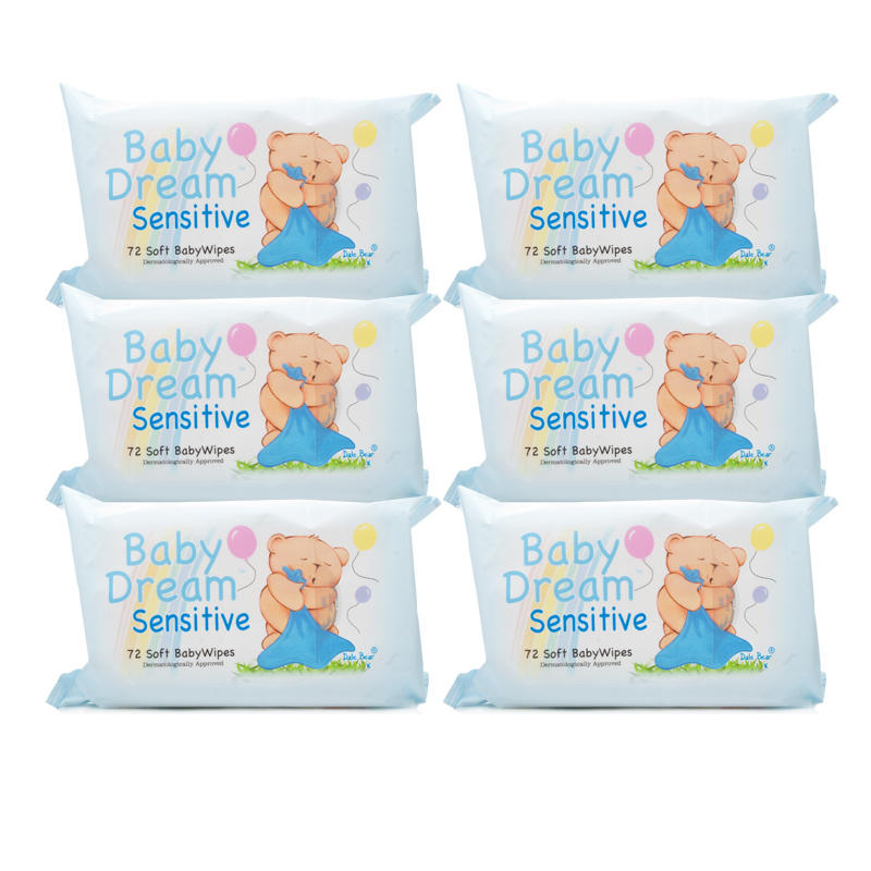Baby Dream Baby Wipes Sensitive - 6 Pack