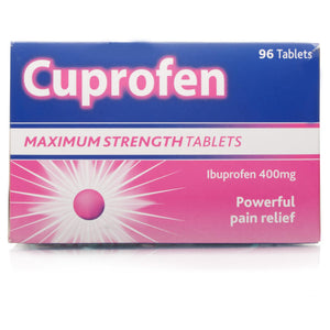 Cuprofen Maximum Strength Tablets 400mg - 96 Tablets