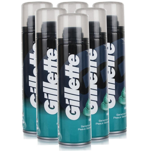 Gillette Sensitive Skin Shave Gel - 6 Pack