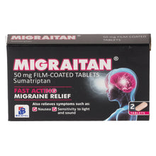 Load image into Gallery viewer, Migraitan 50mg Tablets 2 Pack