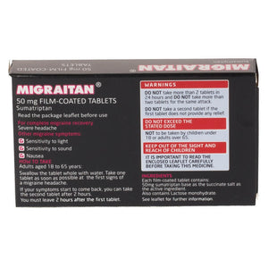 Migraitan 50mg Tablets 2 Pack