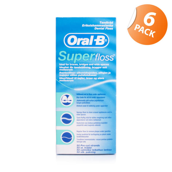 Oral-B Super Floss - 6 Pack