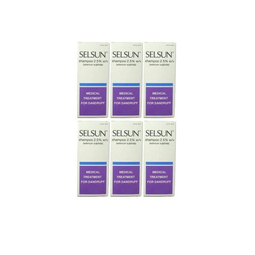 Selsun Anti-Dandruff Shampoo 2.5% - 6 Pack