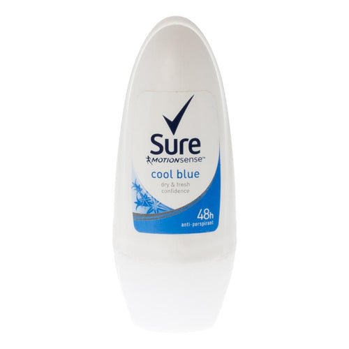Sure Women Cool Blue Anti-Perspirant Deodorant Roll-On - 6 Pack