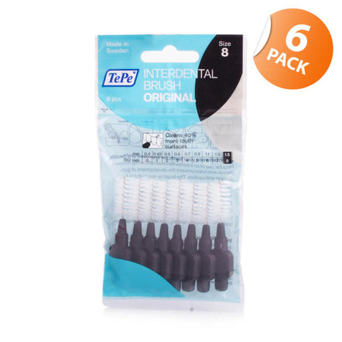 Tepe Interdental Brushes Black - 6 Pack