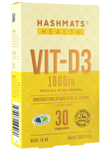 Hashmats Healthcare Vit-D3 1000iu - 30 Capsules