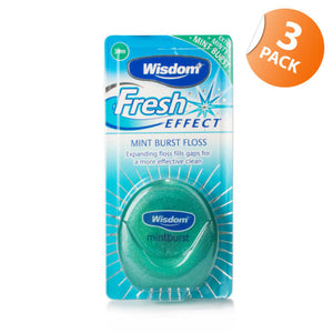 Wisdom Fresh Effect Mint Burst Floss - Triple Pack